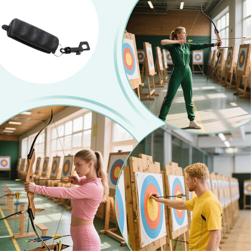 Target Remover Gripper Shock-Absorbing Tool, Game Target Puller, Hit Clip Trimmer Gadget, Shooter Accessory, Black 2