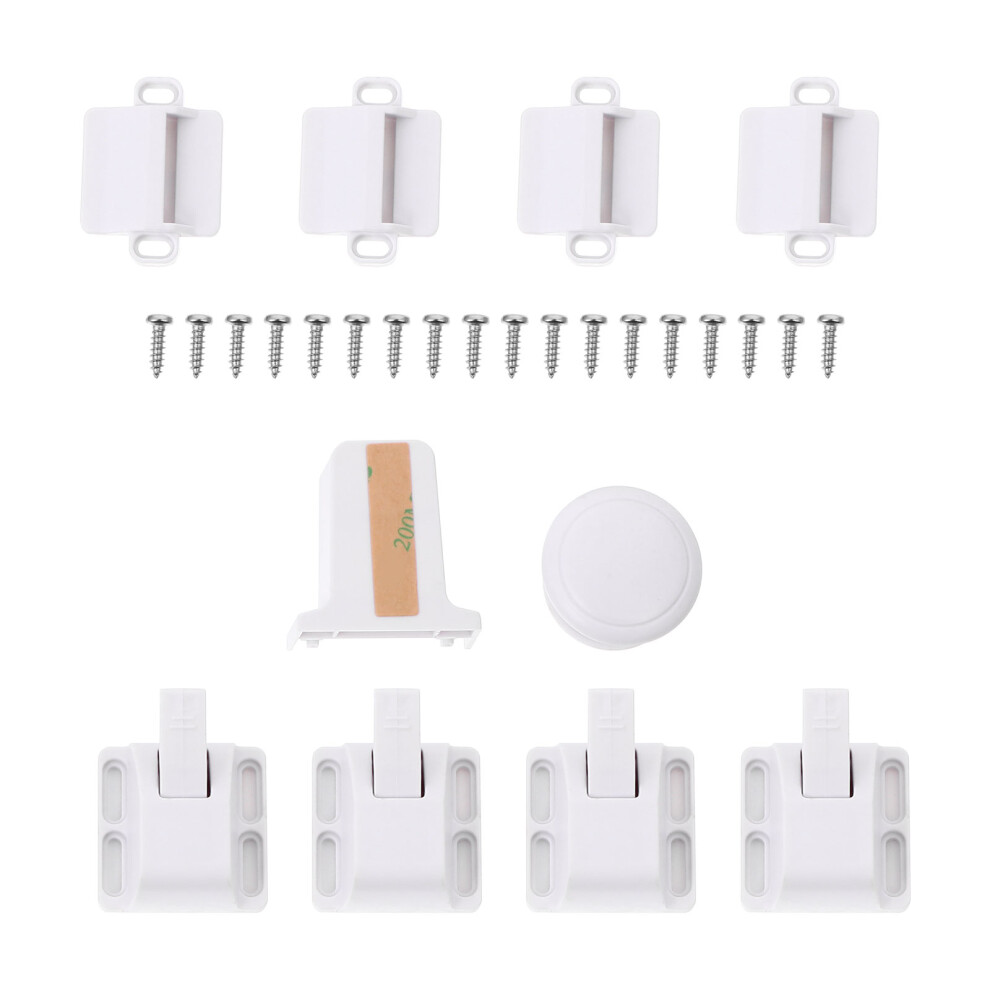 Protective Cabinet Locks Child Proof Locks 1 Set White Ohphcall