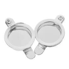 Copper Door Eye Cover Damage Prevention Silver For Home 2pcs