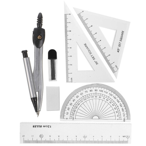 Set Compassi Strumento Con Goniometro E Righello