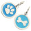 2 targhette per cane, collare 1