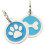 2 targhette per cane, collare 3