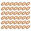 Rubber Ski Retainer Light Brown Ski Equipment 200pack 5