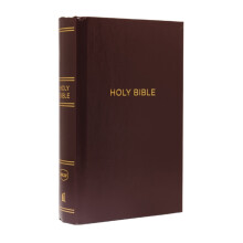 NKJV Pew Bible Large Print Hardcover Burgundy Red Letter Comfort Print
