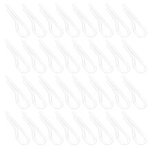 200 stuks transparante overhemdklemmen plastic kledingbevestiging