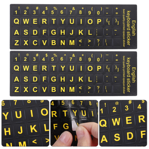 6 toetsenbordsticker universeel engels voor computerbediening 2