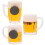 3 stuks plastic nep bierbeker, , decoratie, hanger, doe-het- 1
