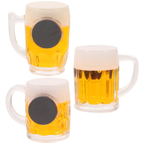 3 stuks plastic nep bierbeker, , decoratie, hanger, doe-het-
