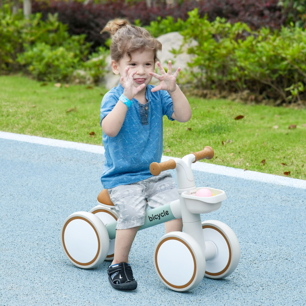 Aiyaplay Kids Balance Bike For 1-3 Years Old With Adjustable Seat, Green
