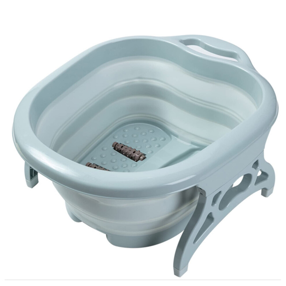 Blue Foldable Foot Wash Tub Portable Large Foot Soaking Bath Sauna Foam Massage Pedicure Bucket