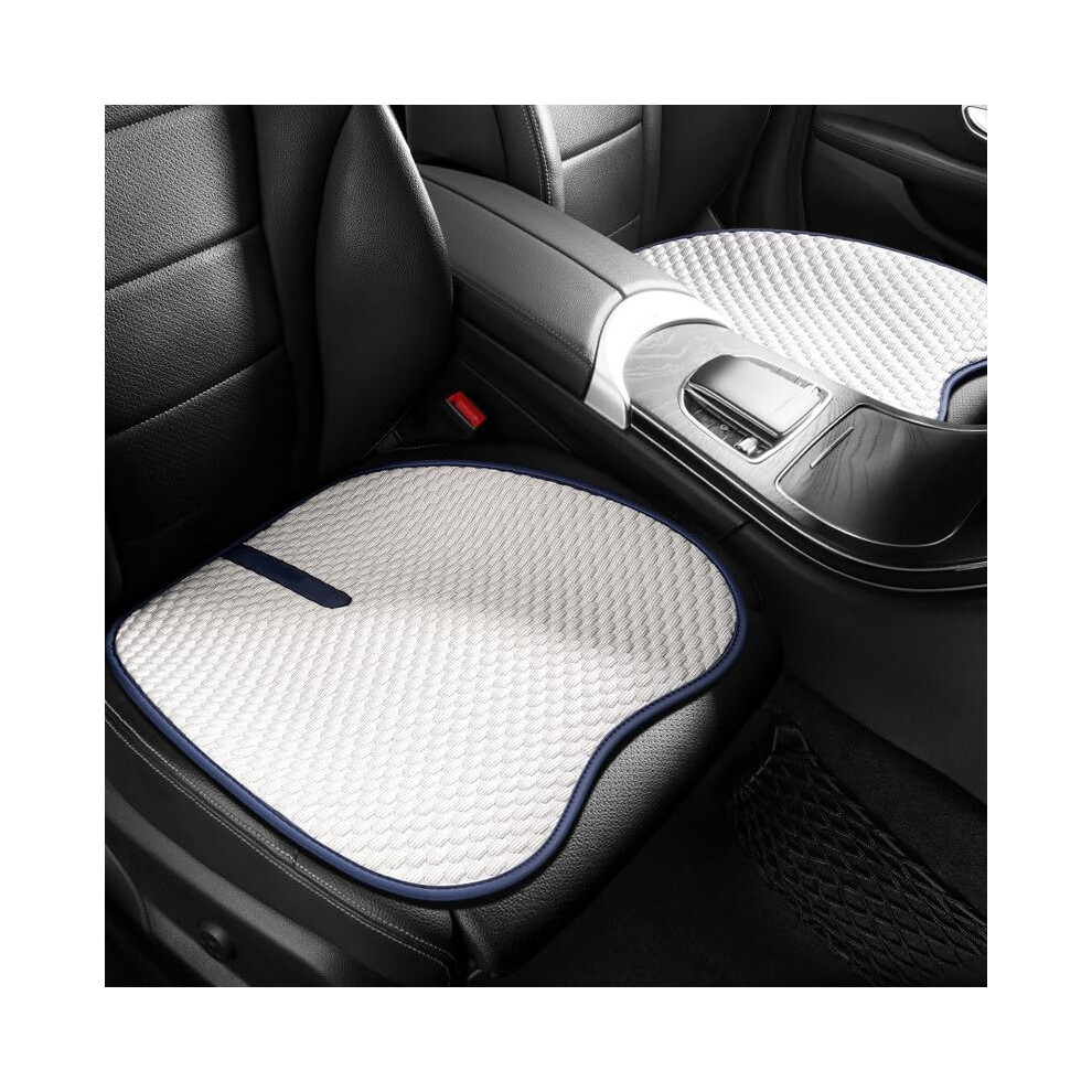 Car Seat Cover Sets Ice Silk Cushion Protector 2 Covers 2 Cushions For Hyundai Ioniq 5 6 Ix20 Ix25 Creta Ix35 Ix55 White 9084446532906