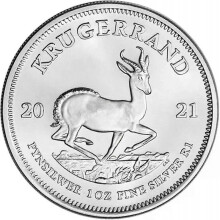 South Africa 1 Oz Silver Krugerrana Coin Brilliant Uncirculated