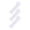 3 Stuks Weefdraad Krans Polyester Wit 9