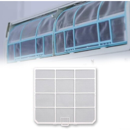 Air Conditioner Dustproof Filter Screen For Hisense Indoor Unit Durable Plastic Mesh Replacement Easy Install 3.3x27.6cm 1
