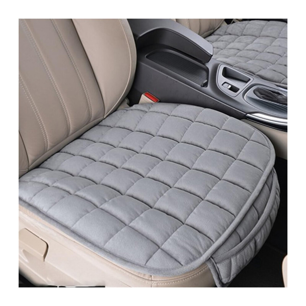 Car Seat Covers Universal Winter Warm Anti-Slip Front Seat Pad Breathable For Vehicle Auto Truck Seat Protector Gray 9393856507634