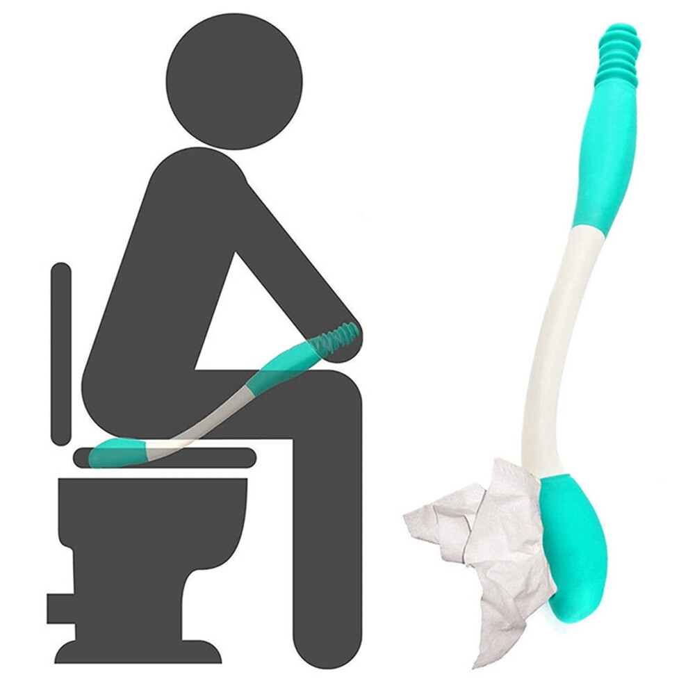 Toilet Aids Long Reach Wipe Tool, 40 cm, Toilet Paper Grip Aid, Self Wipe Assist For Elderly, Pregnant Or Injured