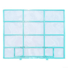 Air Conditioner Dust Screen Filter 2-Piece Pack Indoor Hanging Outlet Dustproof Plastic Mesh Central Split Systems 34.5 x 27.5 cm