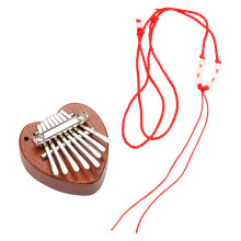 Przenośna kalimba 8 klawiszy, drewniana, instrument muzyczny