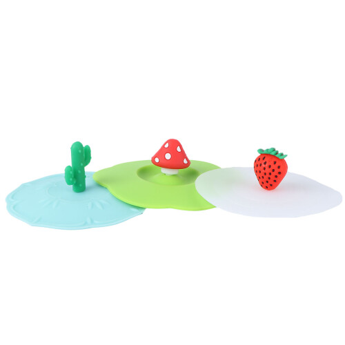 3Pcs Tampa De Silicone Para , De Poeira