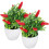 2 Unidades Árvore Artificial De Pimenta Bonsai Decoração 10