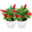 2 Unidades Árvore Artificial De Pimenta Bonsai Decoração 6
