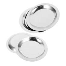 Stainless Steel Wine Coasters Set Of 4 Round Heatproof For Kitchen