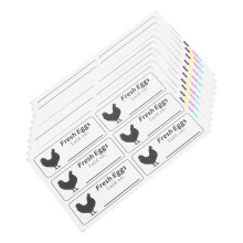 Witte Zelfklevende Egg Produce Date Stickers Voor Verse Eieren