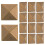 100 rebites 9x9 cm base plana para couro e tecidos 11