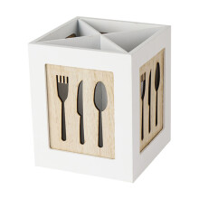para talheres madeira, organizador de utensílios para cozinha
