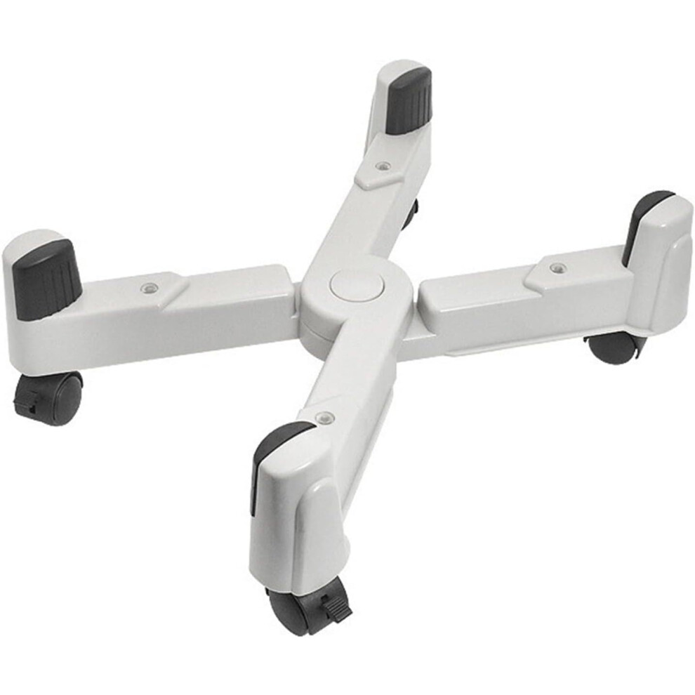 Rolling Stand Adjustable Cpu Stand With 5 Castor Wheels, X-Type Mobile Cpu Holder, Under-Desk Width Up To 9.8 Inches 9393856509911