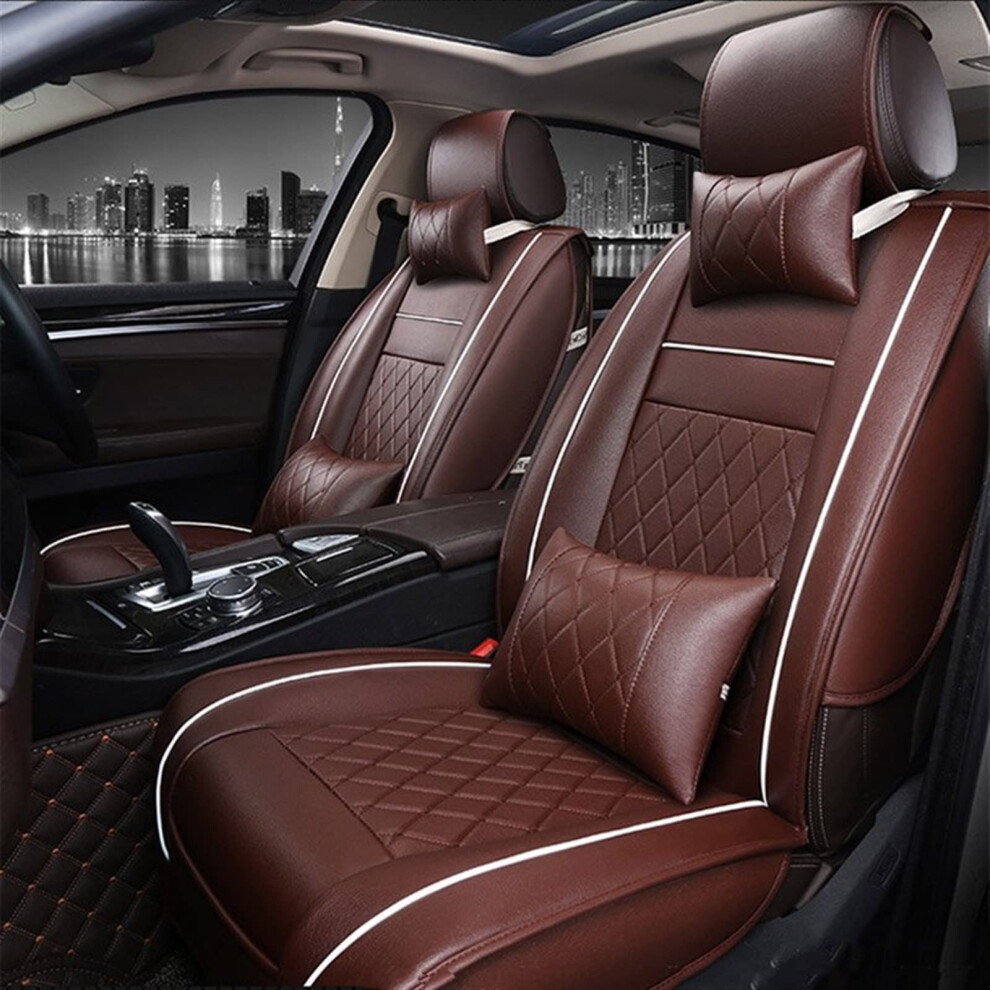 Car Seat Cushion Cover Universal Pu Leather For Infiniti Q50 Qx60 Qx70 Qx50 Qx56 Qx80 Fx Ex Jx G M Esq Coffee Color 9393856510009