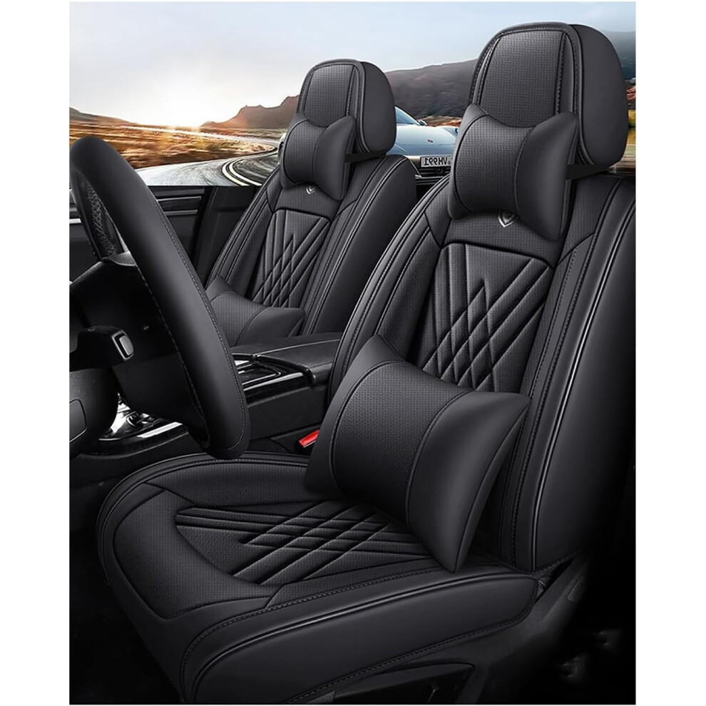 Car Seat Covers Universal Set For Hyundai I20 Coupe (Gb)/I20 Play (Gb)/I20(Bc3)/I20n(Bc3)/I20 N Line (Bc3) Luxury Black 9354506445461