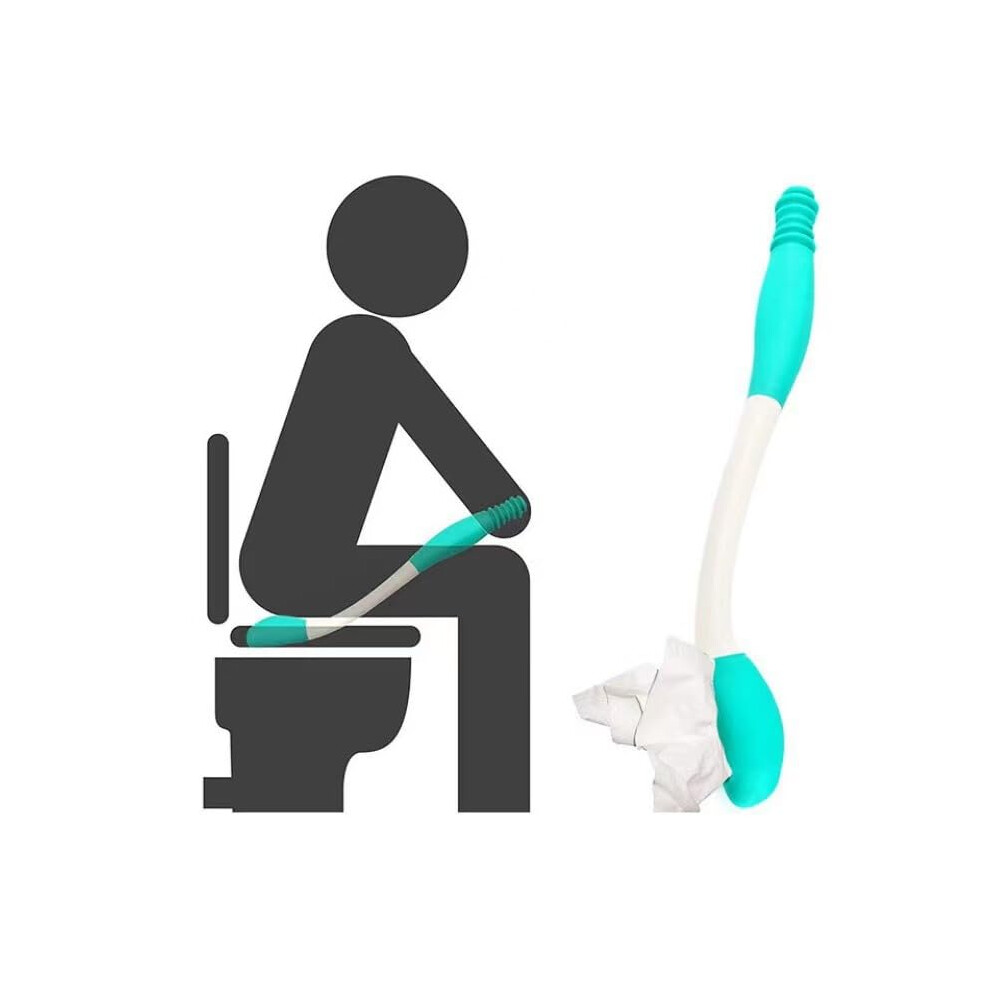 Toilet Aid Tools Bottom Wiper Long Handle Wiper Self Wipe Assist Grip Aid For Pregnant Elderly Moistened Wipes
