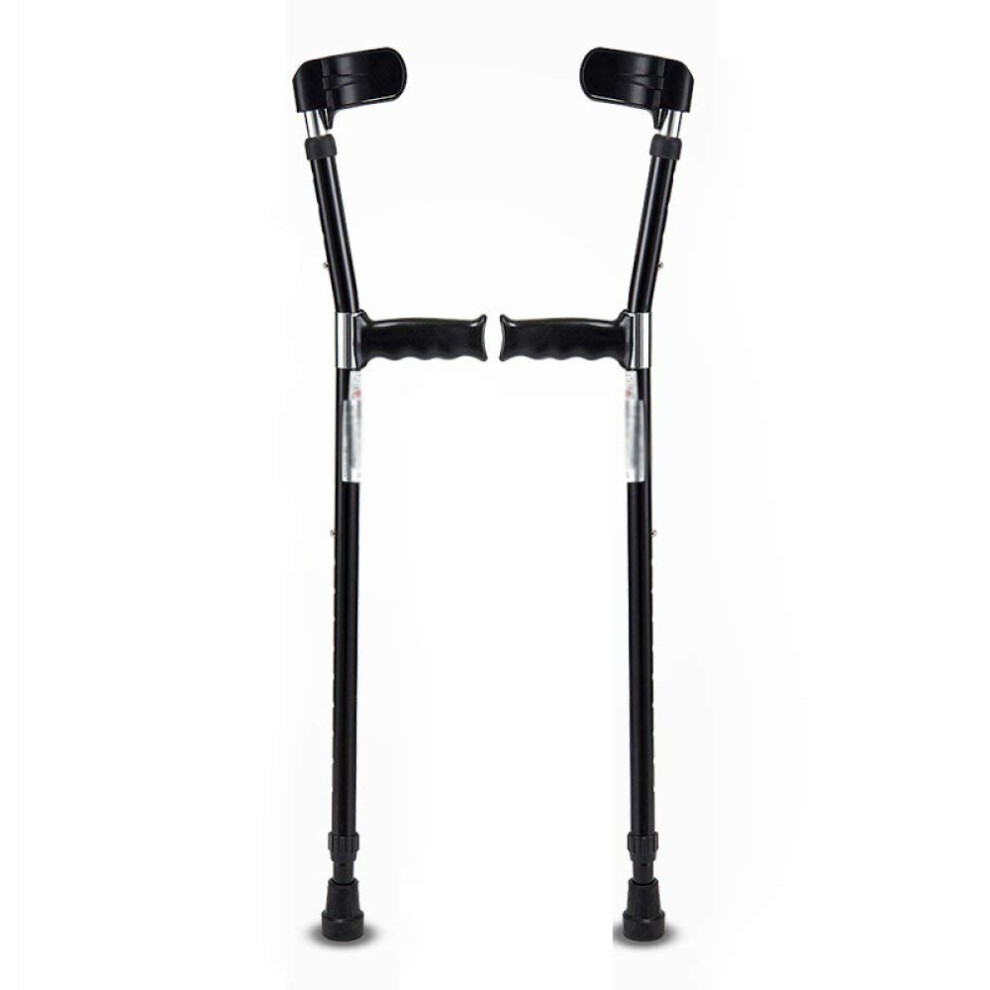 Crutches Aluminum Alloy Elbow Underarm Crutches Anti-Skid Retractable Walker Pair