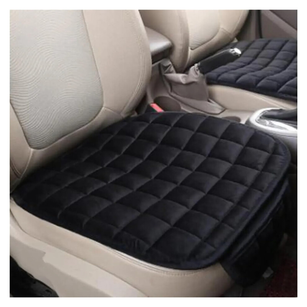 Car Seat Covers 1-Piece Winter Warm Universal Breathable Anti-Slip Front Seat Protector For Vehicle Auto Truck Black 9084446534344