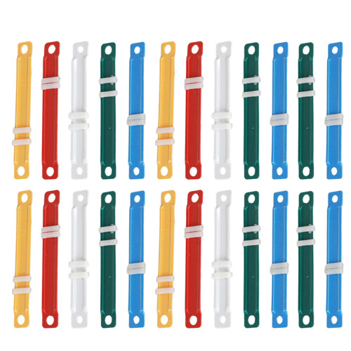 100 Stuks Plastic Bindclips Voor Opslag Van Briefpapier