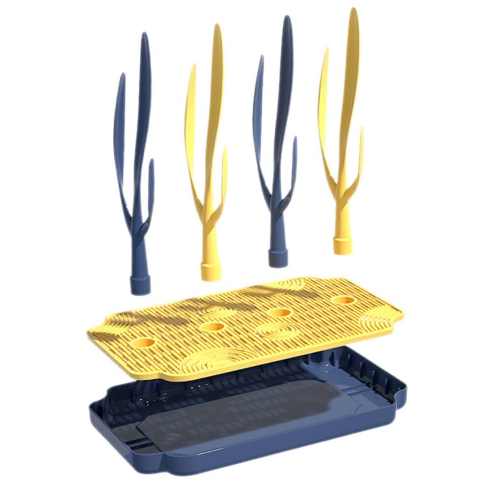 Bottle Drying Rack With Drip Tray Portable Draining Board Rack For Bottles And Sink