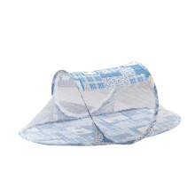 Portable Baby Bed Net Foldable Mesh Crib Netting For Convenient Storage Blue