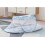 Portable Baby Bed Net Foldable Mesh Crib Netting For Convenient Storage Blue 2