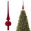 Flocking Plastic Christmas Tree Toppers Star Long Pointed-White 4