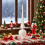 Flocking Plastic Christmas Tree Toppers Star Long Pointed-White 5