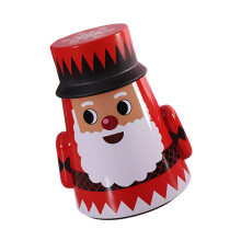 Christmas Cookie Tins with Lid Xmases Cookie Boxes-Santa Claus