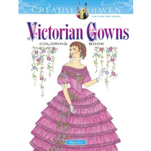 Creative Haven Victorian Gowns Coloring Book by MingJu Sun Paperback B