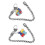 2 pingentes com -cabeça, pulseiras de para autistas 1
