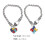 2 pingentes com -cabeça, pulseiras de para autistas 2