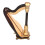 Mini-Harfe Modell Musikinstrument Replik Home 8