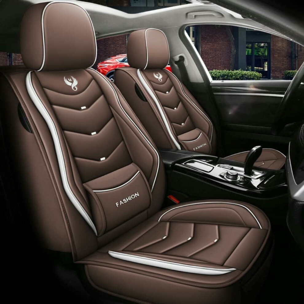 Car Seat Covers Universal Fit For Jeep Patriot, Wrangler Jk, Renegade, Grand Cherokee - Brown 9354506446017