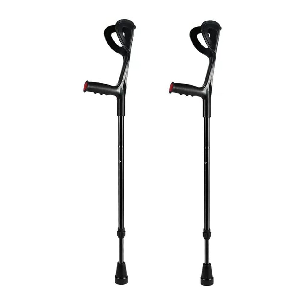 Elbow Crutches Underarm Crutches Non-Slip Folding Double Crutches For Youth Fracture Rehabilitation Adjustable