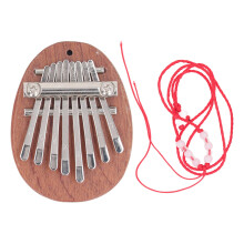 Kalimba mit 8 Tasten, Mahagoniholz, legierter