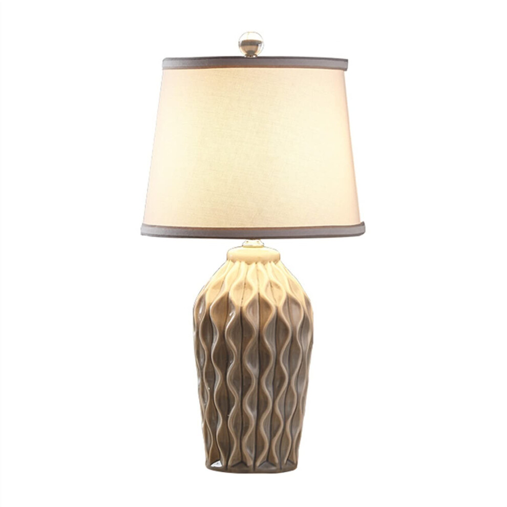 Table Lamp Ceramic With Fabric Lampshade Bedside Nightlight For Bedroom Living Room Vintage Foyer Study Office-image-OPC-PMCFTRR-NEW